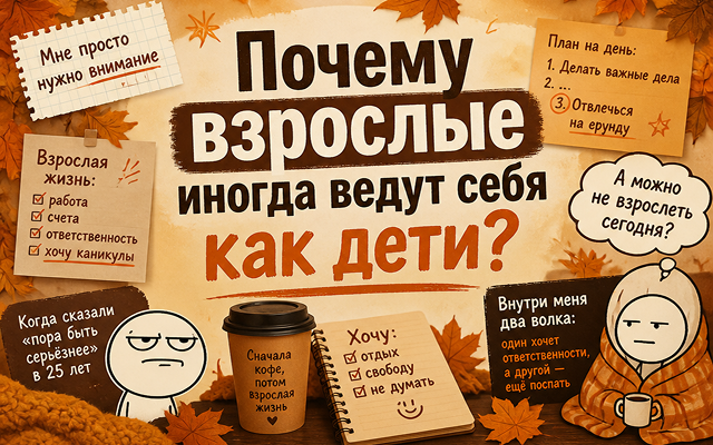Почему взрослые ведут себя как дети?