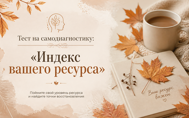 Тест на самодиагностику: «Индекс вашего ресурса»