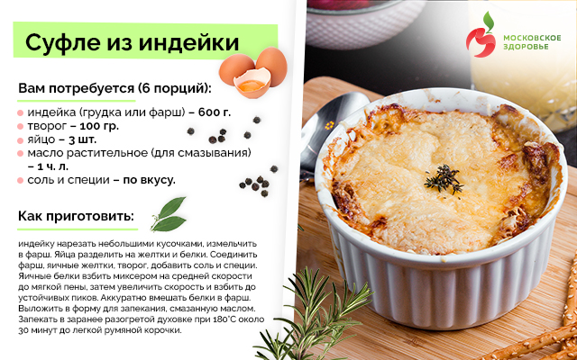 Суфле из индейки 