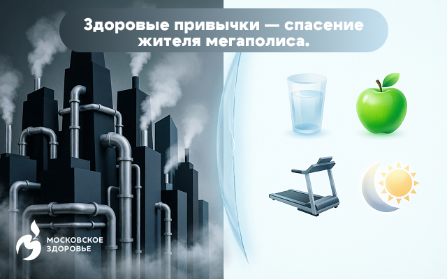 Здоровые привычки — спасение жителя мегаполиса